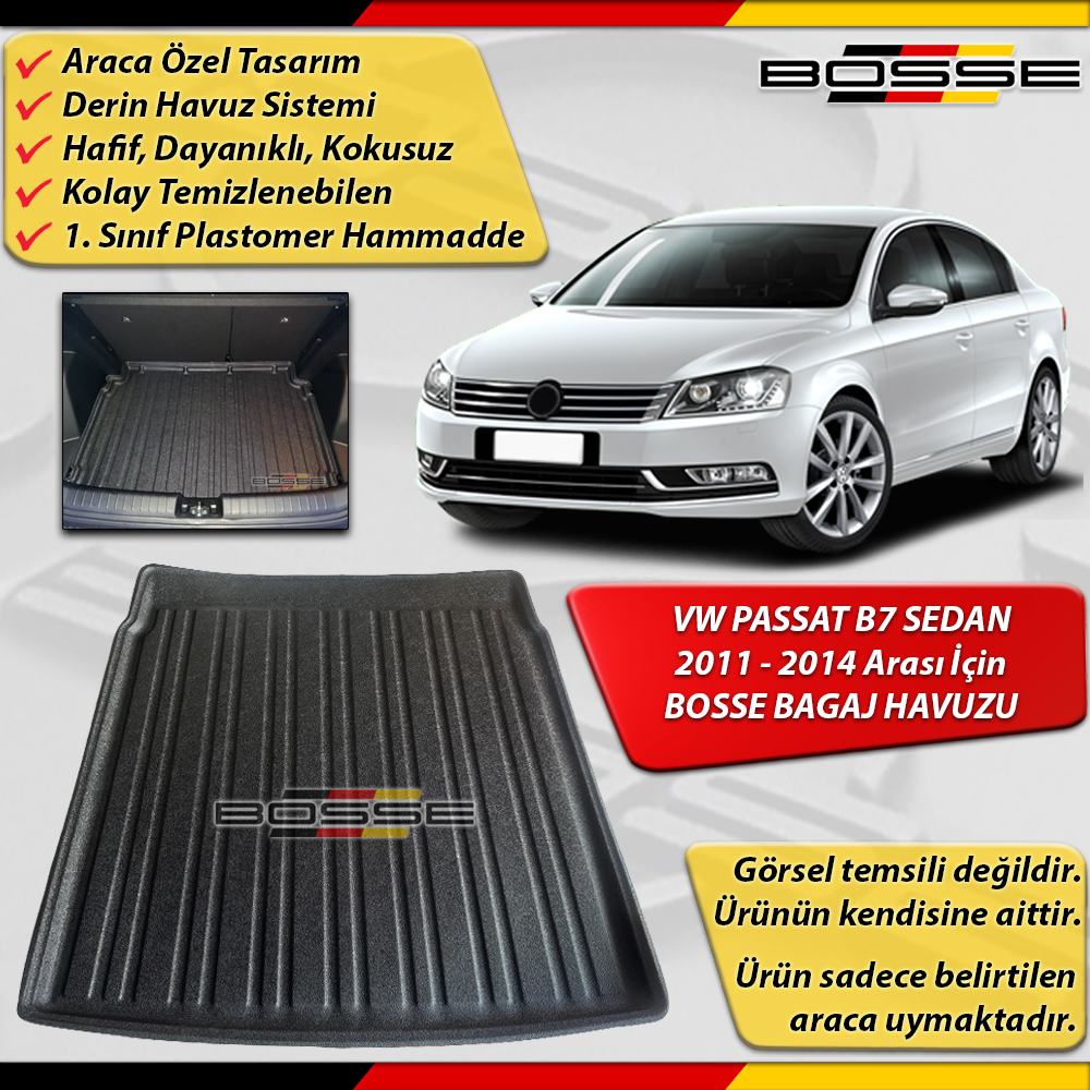 VW Passat B7 Bagaj Havuzu SEDAN 2011 2014 Arası BOSSE
