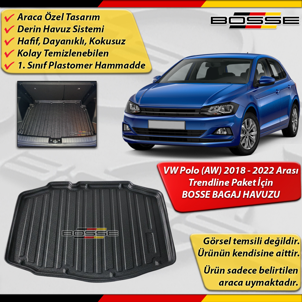 VW Polo Bagaj Havuzu Trendline Paket İçin 2018 2022 Arası BOSSE