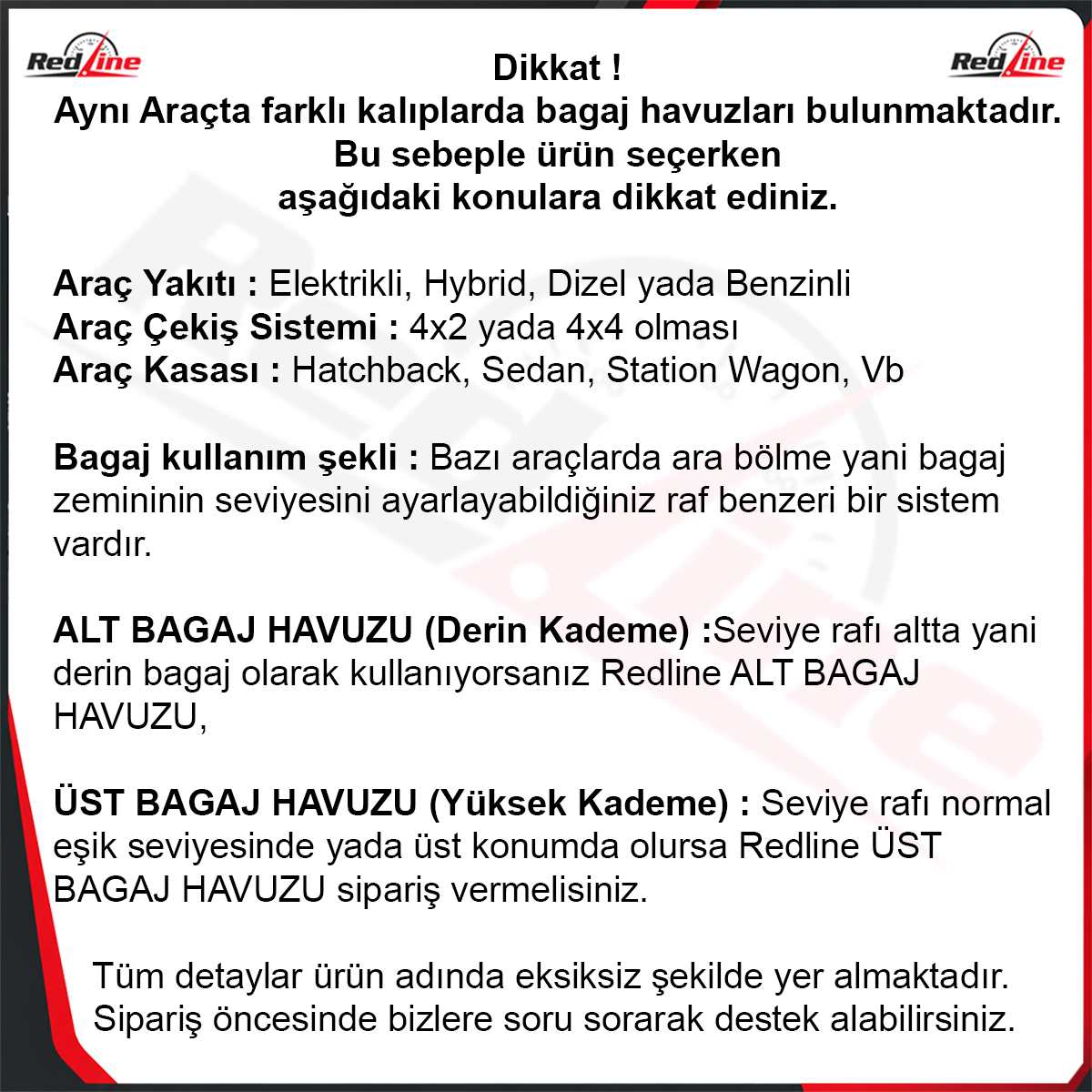 Nissan X Trail Bagaj Havuzu X-Trail 7 Koltuk (T32) 2015 2021 Arası Redline