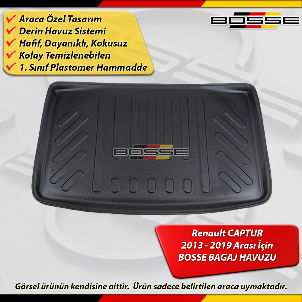 Renault Captur Bagaj Havuzu 2013 2019 Arası BOSSE