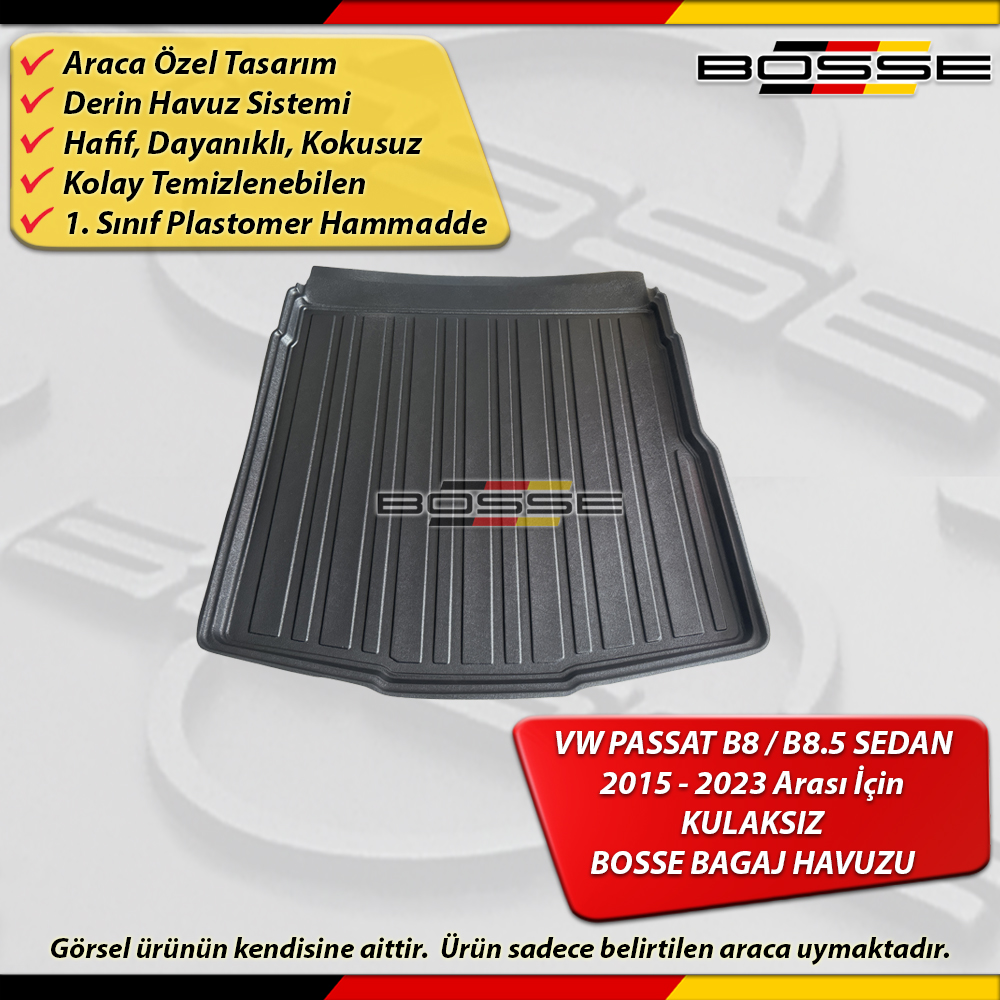 VW Passat B8 Bagaj Havuzu SEDAN Kulaksız Tip 2015 2023 Arası BOSSE