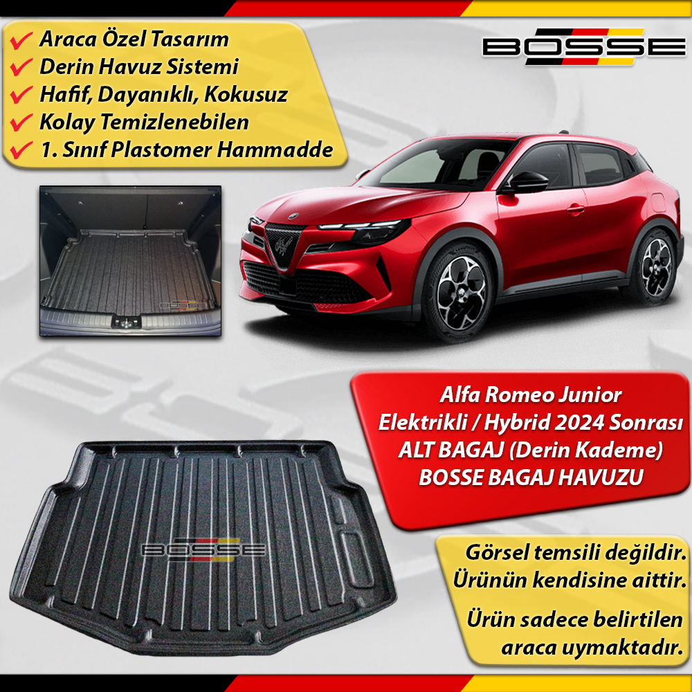 Alfa Romeao Junior Bagaj Havuzu Alt Bagaj (Düşük Kademe) Benzin/Elektrikli 2024 sonrası BOSSE