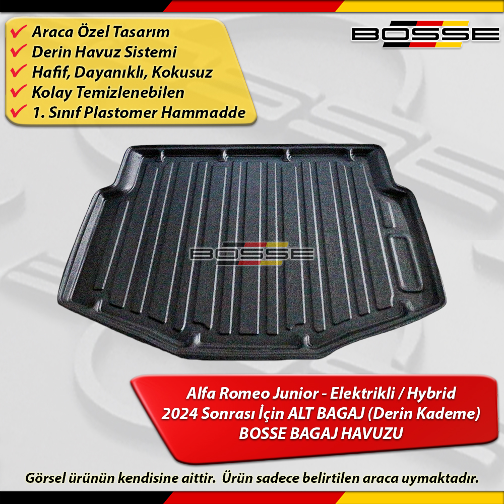 Alfa Romeao Junior Bagaj Havuzu Alt Bagaj (Düşük Kademe) Benzin/Elektrikli 2024 sonrası BOSSE