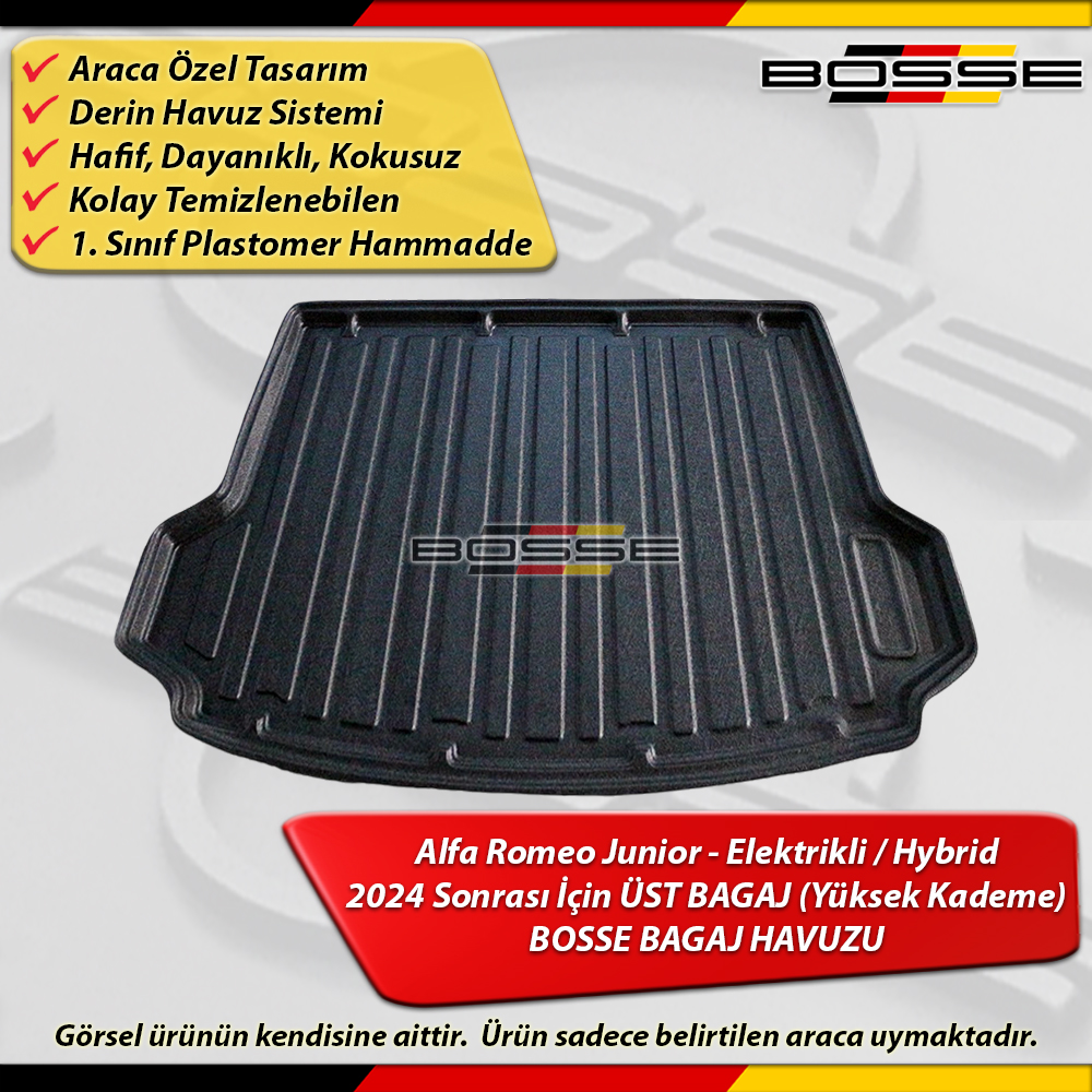 Alfa Romeao Junior Bagaj Havuzu Üst Bagaj (Yüksek Kademe) Benzin/Elektrikli 2024 sonrası BOSSE