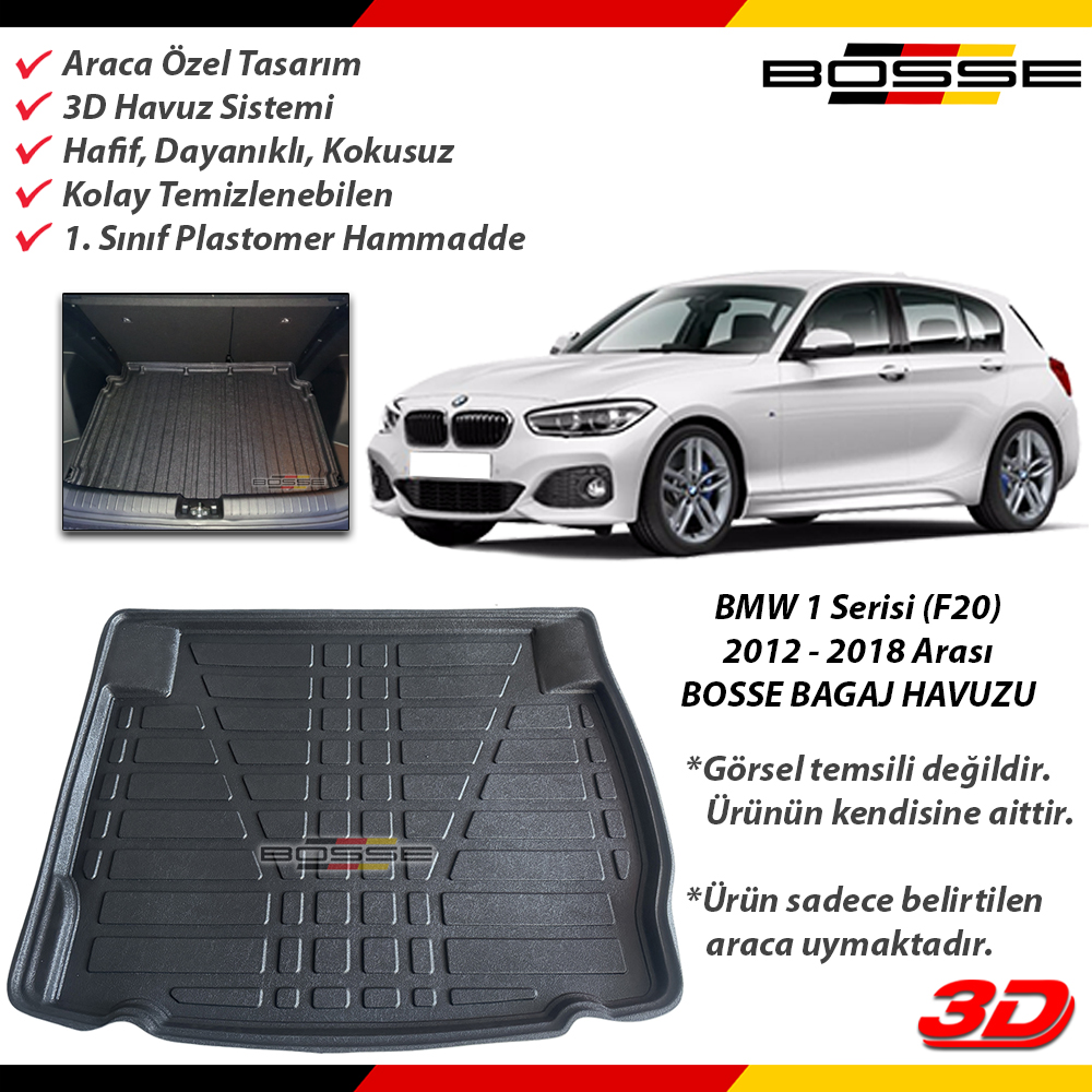 Bmw 1 Serisi Bagaj Havuzu (F20 - F21) 2012 2019 Arası BOSSE