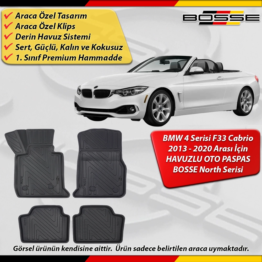 Bmw 4 Serisi F33 Paspas Araca Özel Cabrio Derin Havuzlu BOSSE North Serisi
