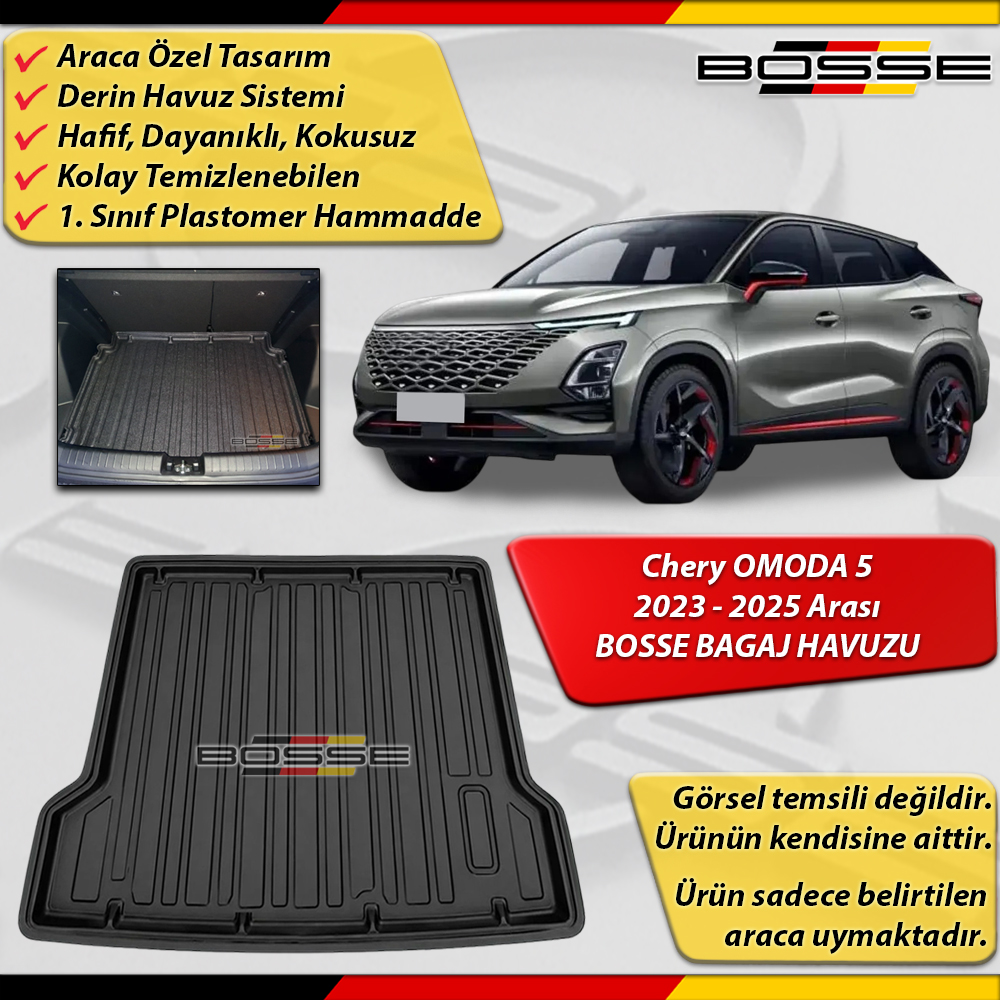 Chery Omoda 5 Bagaj Havuzu 2023 2025 Arası İçin Araca Özel BOSSE