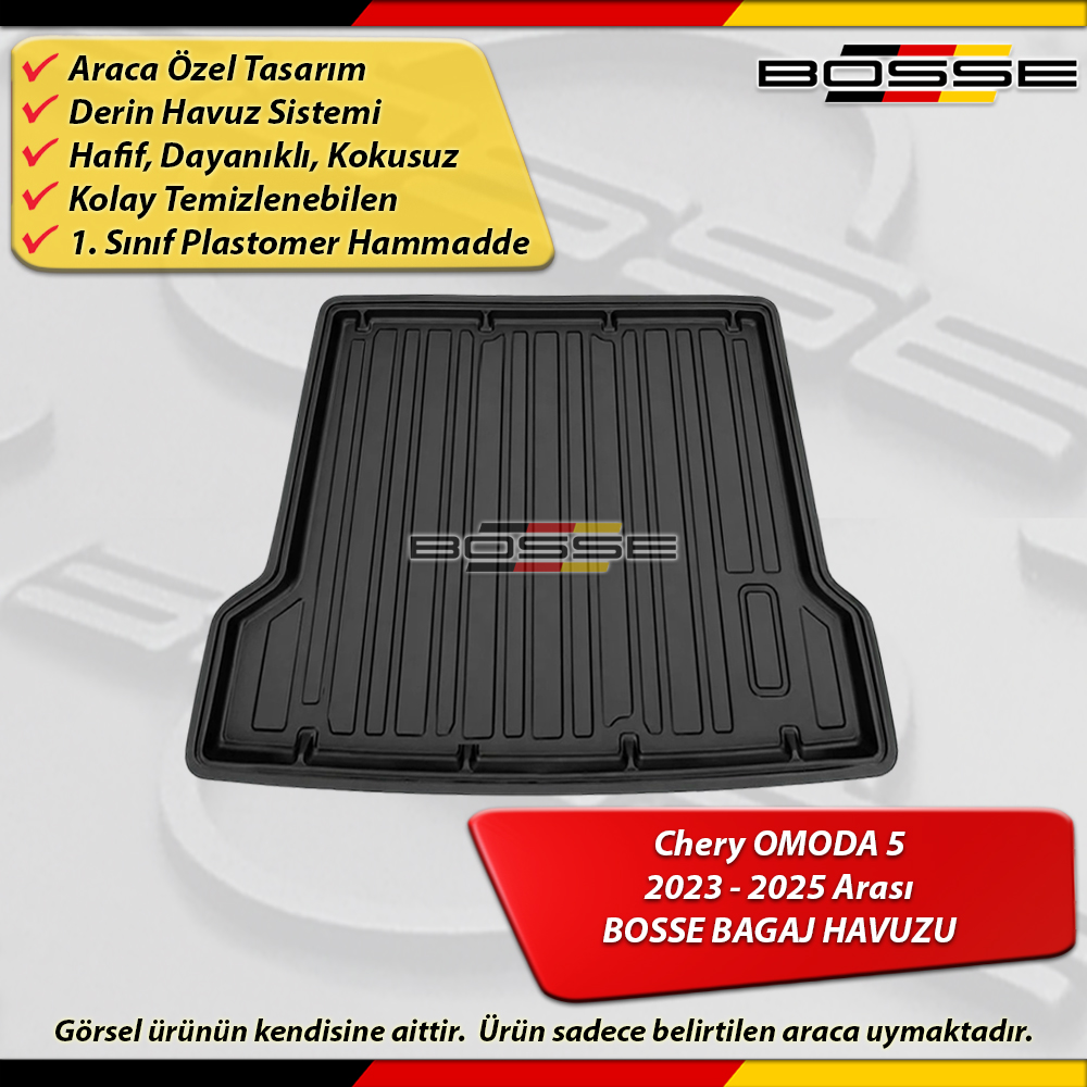 Chery Omoda 5 Bagaj Havuzu 2023 2025 Arası İçin Araca Özel BOSSE