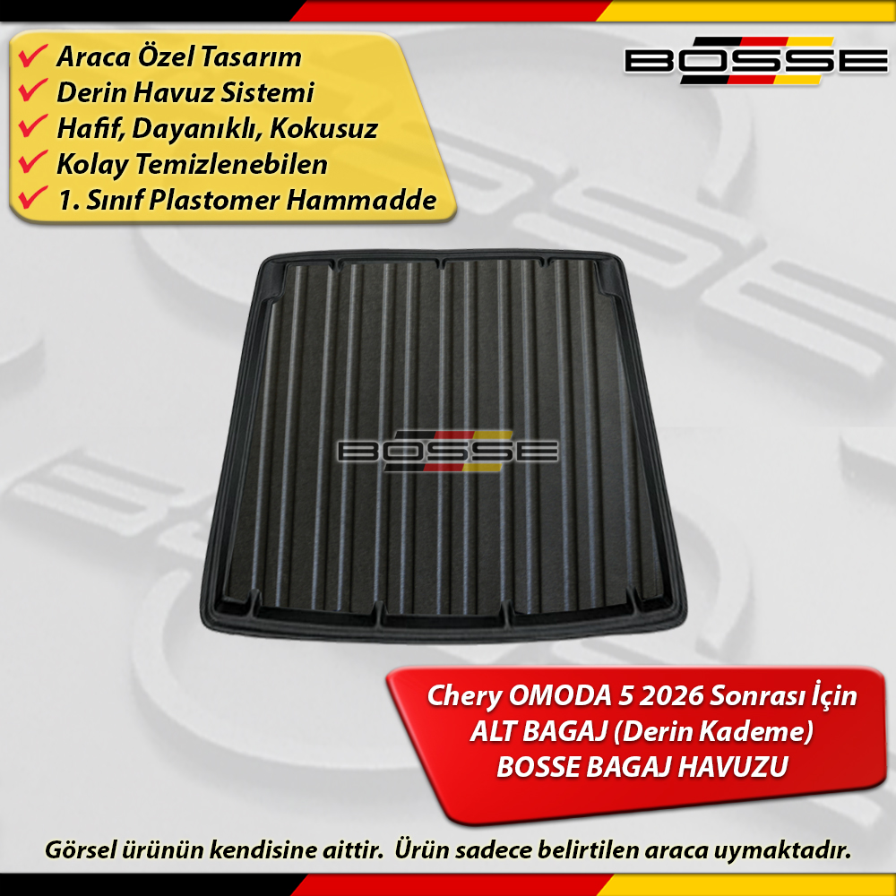 Chery Omoda 5 Bagaj Havuzu ALT BAGAJ (Düşük Kademe) Araca Özel 2026 Sonrası BOSSE
