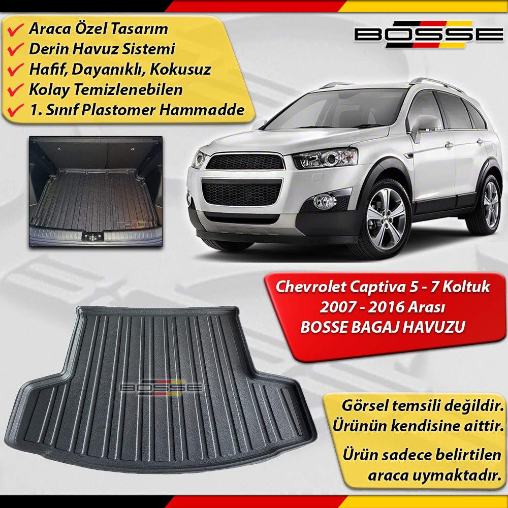 Chevrolet Captiva Bagaj Havuzu 5-7 Koltuk 2007 2019 BOSSE