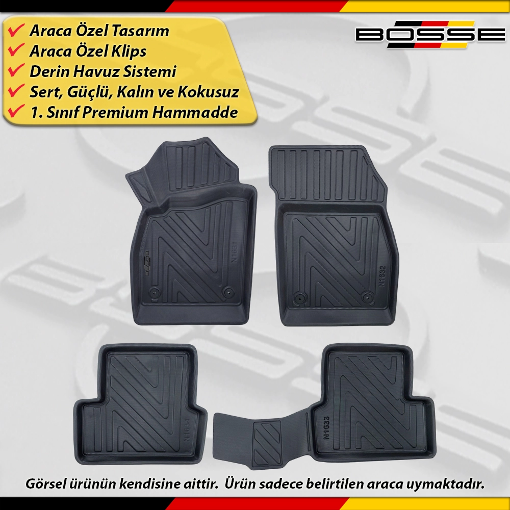 Chevrolet Lacceti Paspas Araca Özel 2009 2016 Arası Derin Havuzlu BOSSE North Serisi