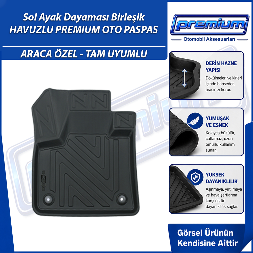 Citroen C5 Aircross 2 Paspas 1.6 PHEV Plug in Hybrid Araca Özel 2025 Sonrası Derin Havuzlu Premium Oto Paspas