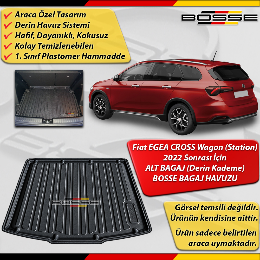 Fiat Egea CROSS WAGON Bagaj Havuzu STW ALT BAGAJ (Derin Kademe) 2022 Sonrası BOSSE