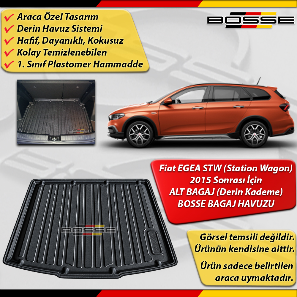 Fiat Egea Bagaj Havuzu STW Station Wagon ALT BAGAJ (Derin Kademe) 2015 Sonrası BOSSE