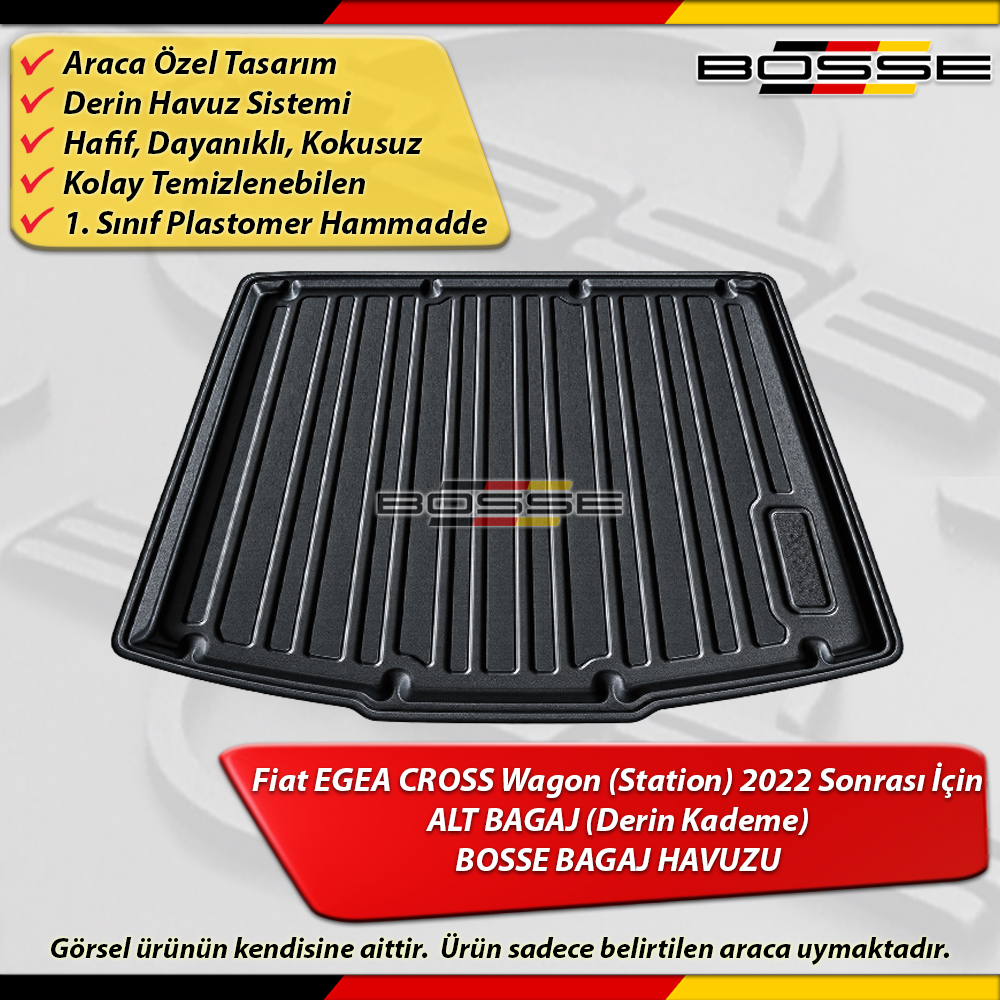 Fiat Egea CROSS WAGON Bagaj Havuzu STW ALT BAGAJ (Derin Kademe) 2022 Sonrası BOSSE