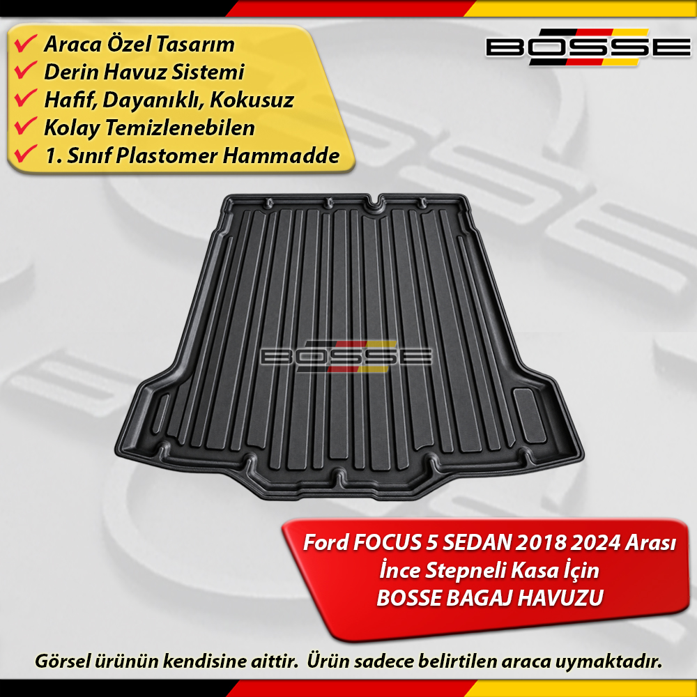 Focus 5 Bagaj Havuzu SEDAN İnce Stepneli Kasa İçin 2018 2024 Arası BOSSE