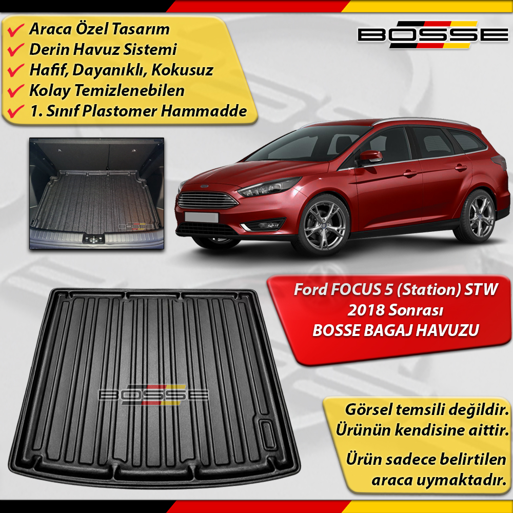 Ford Focus 5 STW Bagaj Havuzu Station Wagon Araca Özel 2018 Sonrası BOSSE