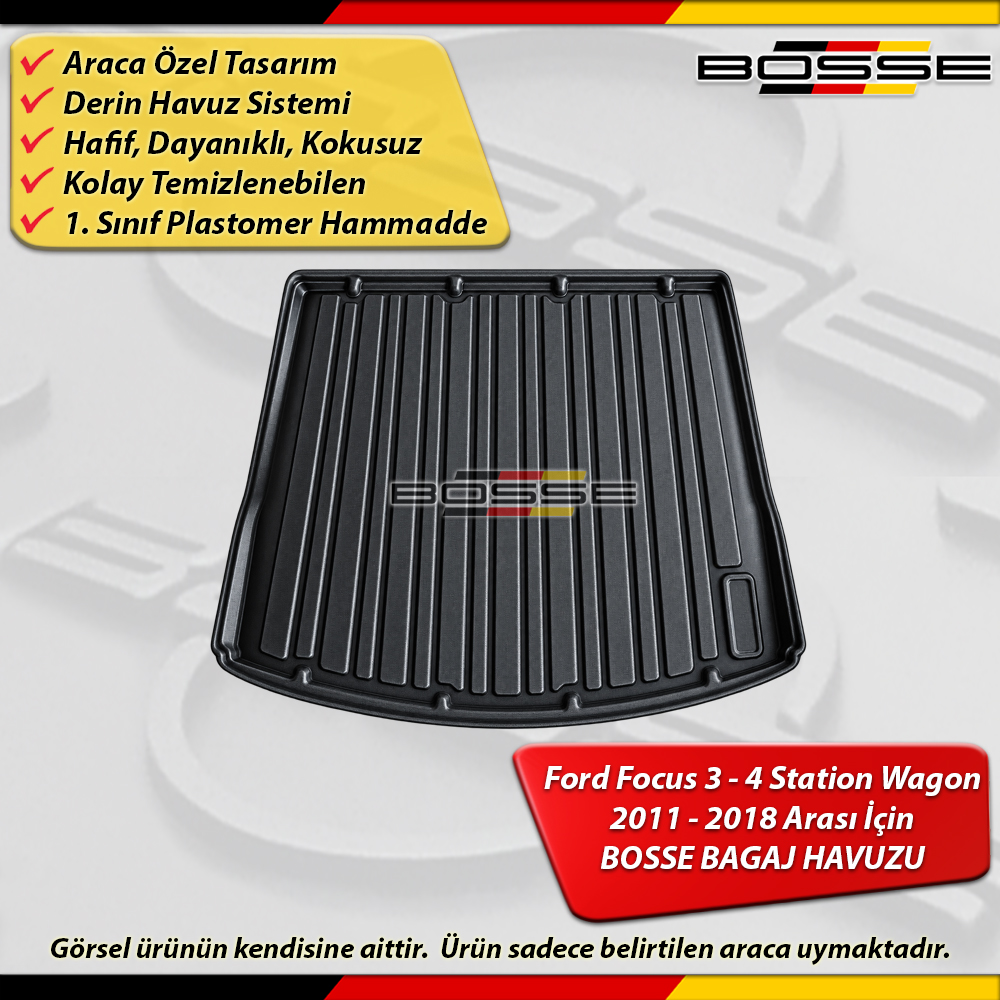 Ford Focus 3 STW Bagaj Havuzu 3.5 Bagaj Havuzu  Station Wagon 2011 - 2018 Arası BOSSE