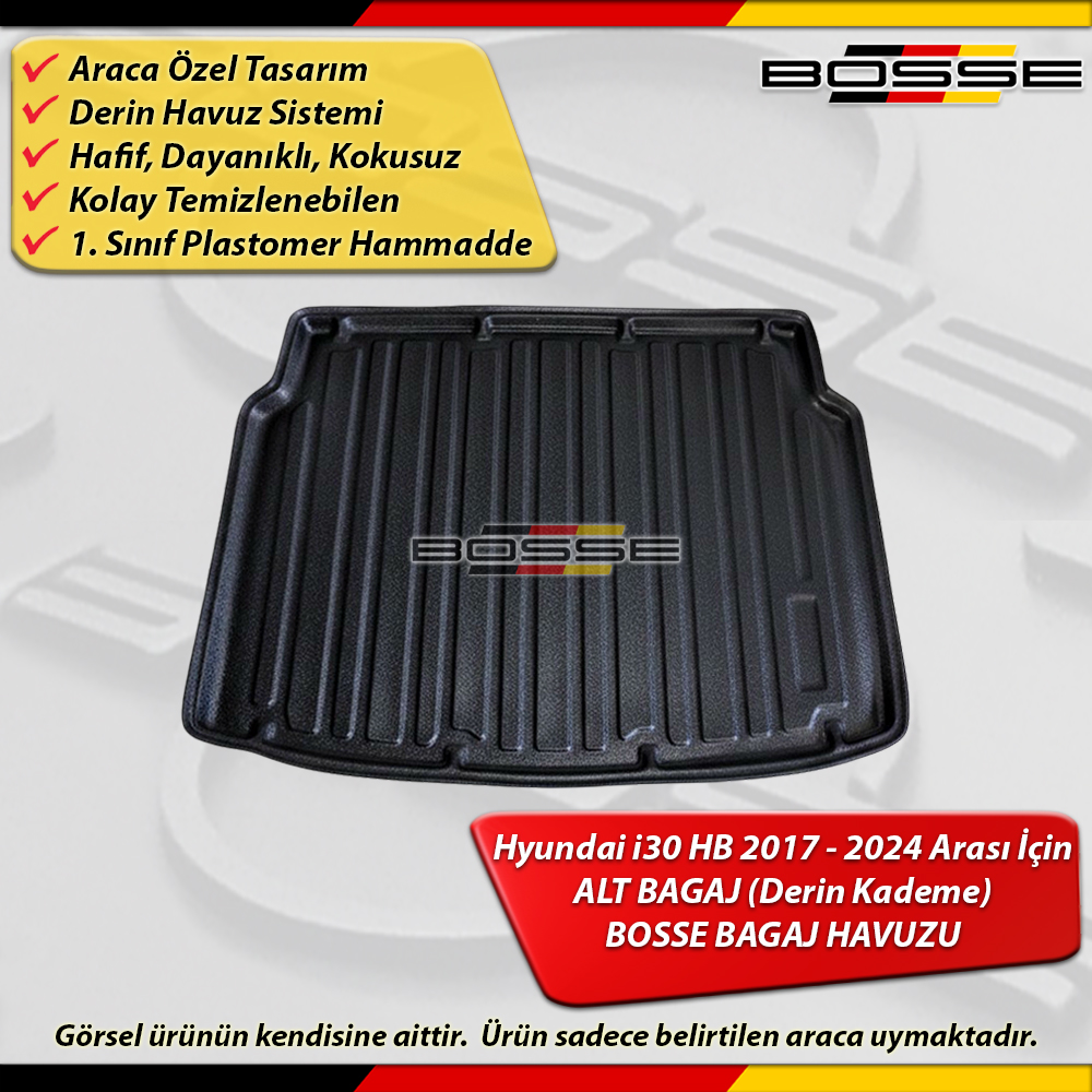 Hyundai i30 Bagaj Havuzu HB Kasa ALT BAGAJ (Derin Kademe) 2017 2024 Arası BOSSE