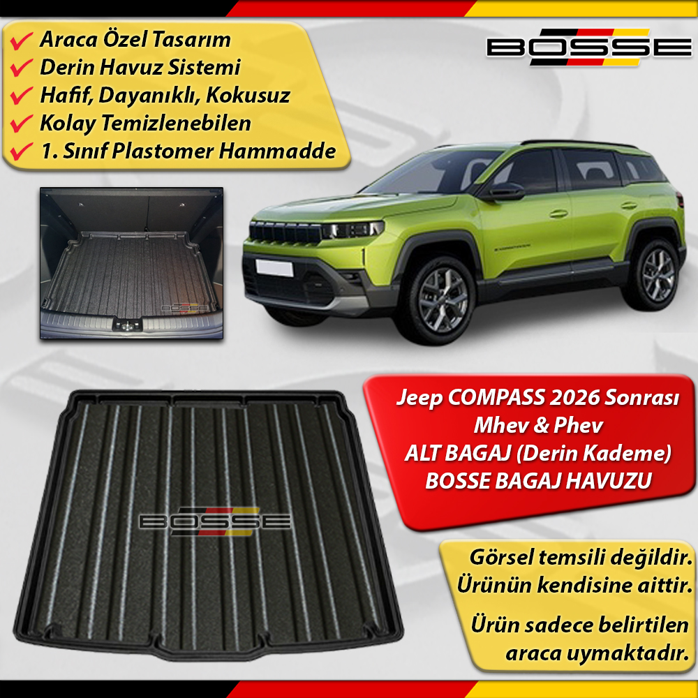 Jeep Compass Bagaj Havuzu Mhev&Phev ALT BAGAJ (Derin Kademe) 2026 Sonrası BOSSE