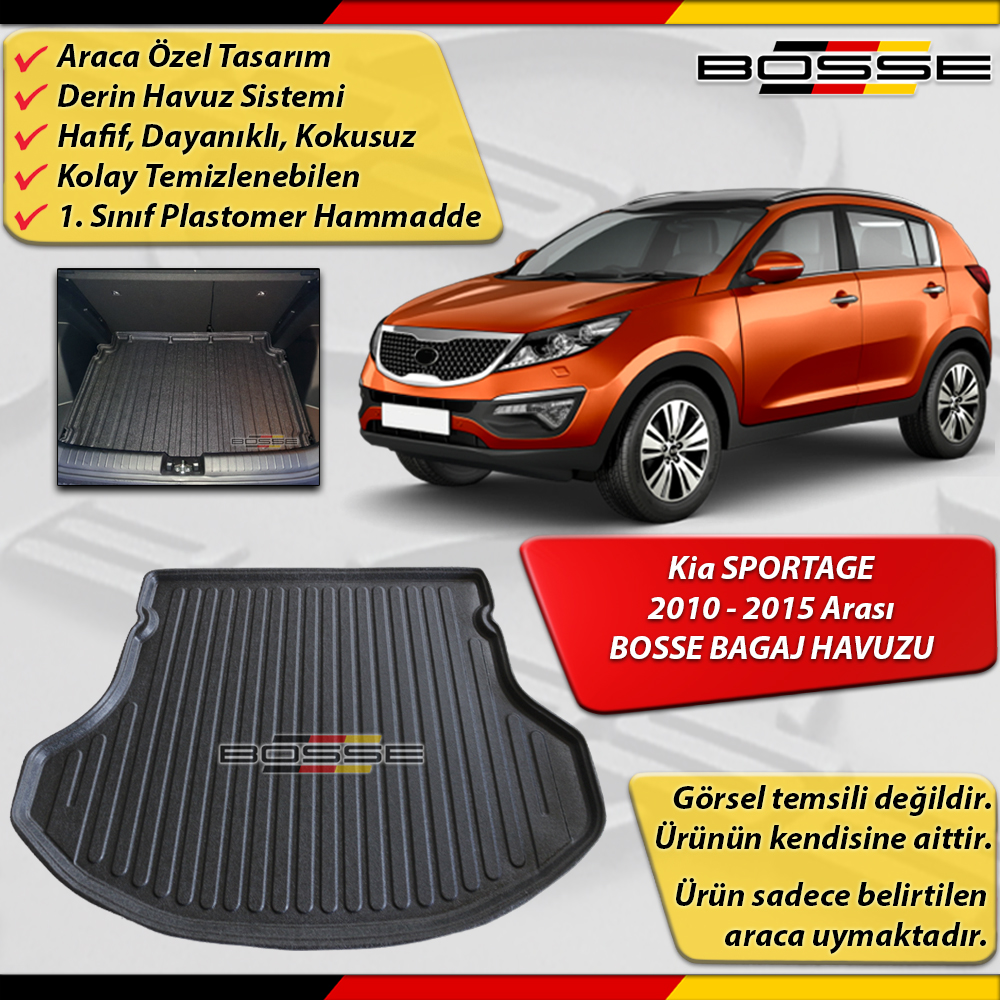 Kia Sportage Bagaj Havuzu 2010 2015 Arası BOSSE Bagaj Havuzu