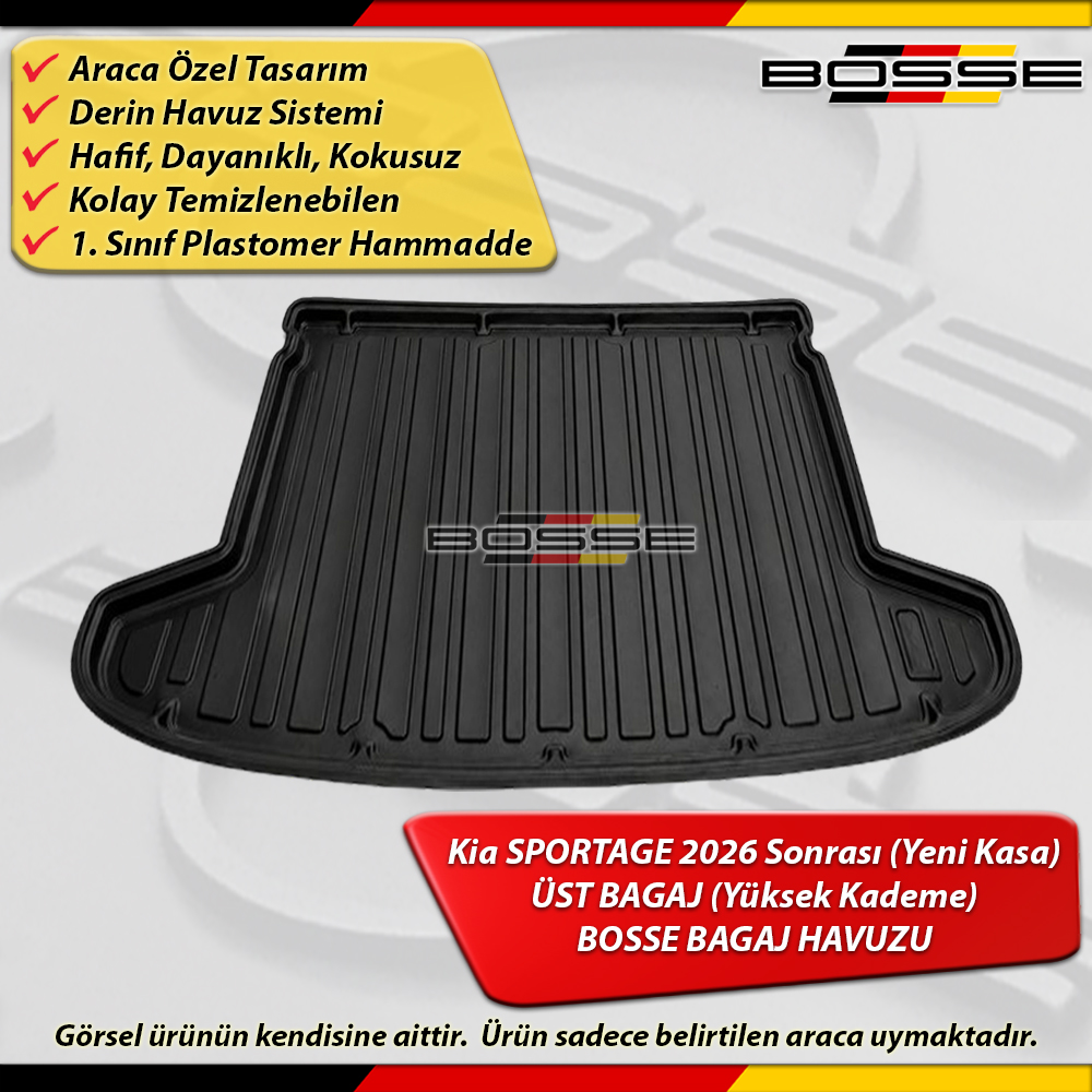 Kia Sportage Bagaj Havuzu 2026 Sonrası (Yeni Kasa) ÜST BAGAJ (Yüksek Kademe) BOSSE