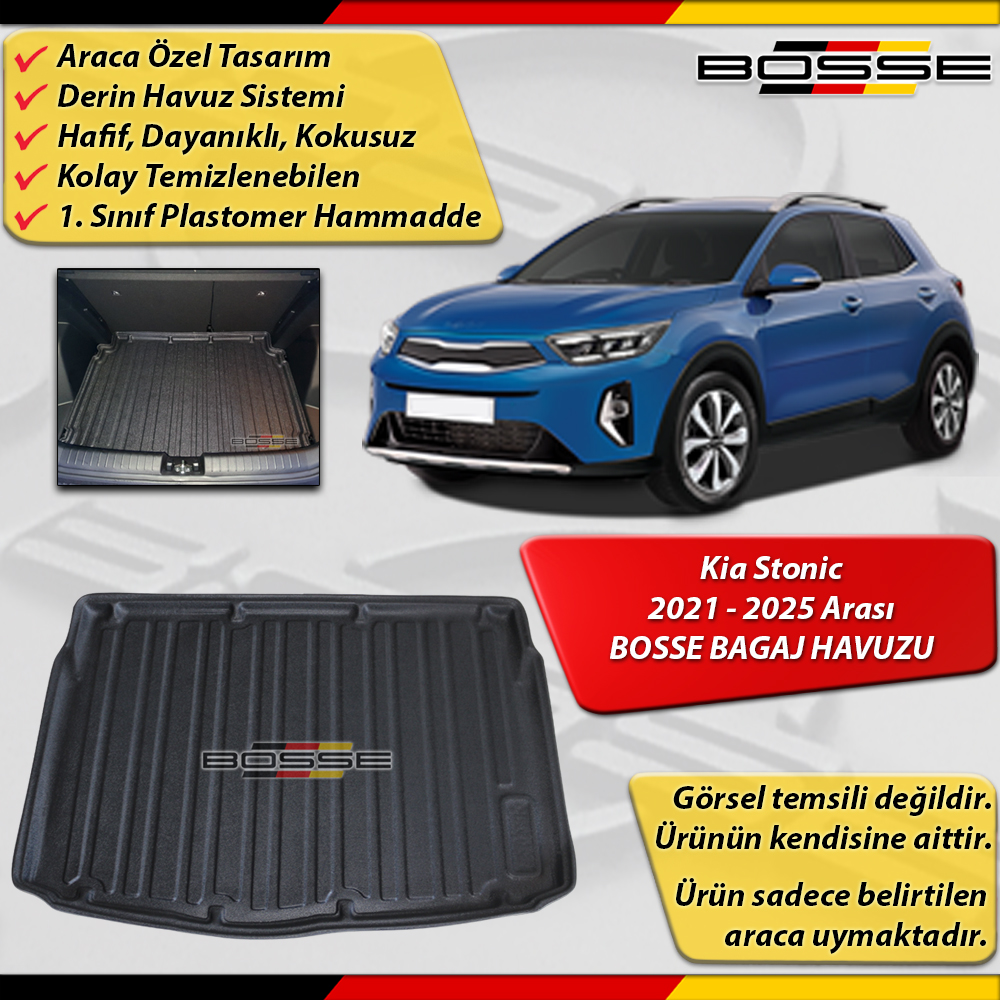 Kia Stonic Bagaj Havuzu (YB) 2021 - 2025 Arası Araca Özel BOSSE