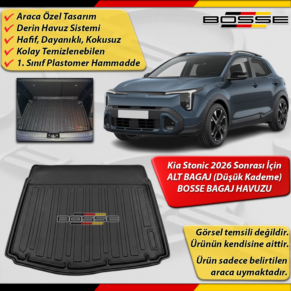 Kia Stonic Bagaj Havuzu ALT BAGAJ (Derin Kademe) 2026 Sonrası Araca Özel BOSSE