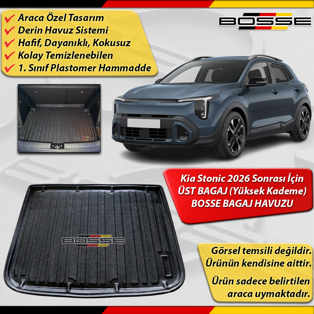 Kia Stonic Bagaj Havuzu ÜST BAGAJ (Yüksek Kademe) 2026 Sonrası Araca Özel BOSSE