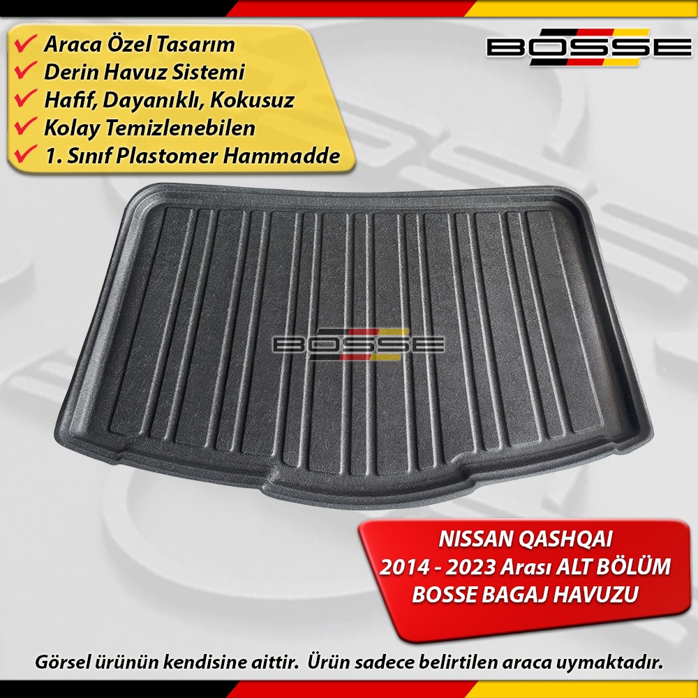 Nissan Qashqai Bagaj Havuzu Visia 5 Koltuk (J11) 2014 2016 Arası BOSSE