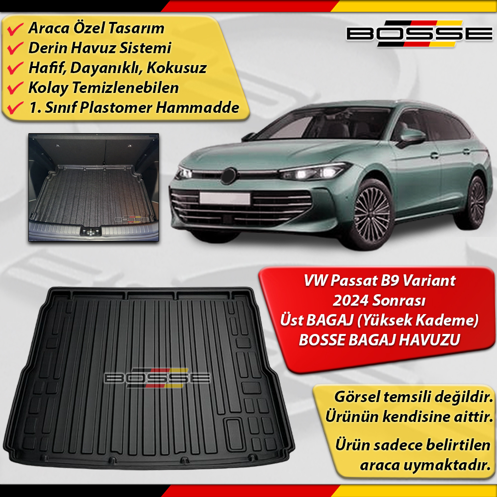 VW PASSAT B9 Bagaj Havuzu Variant ÜST BAGAJ (Yüksek Kademe) 2024 Sonrası BOSSE