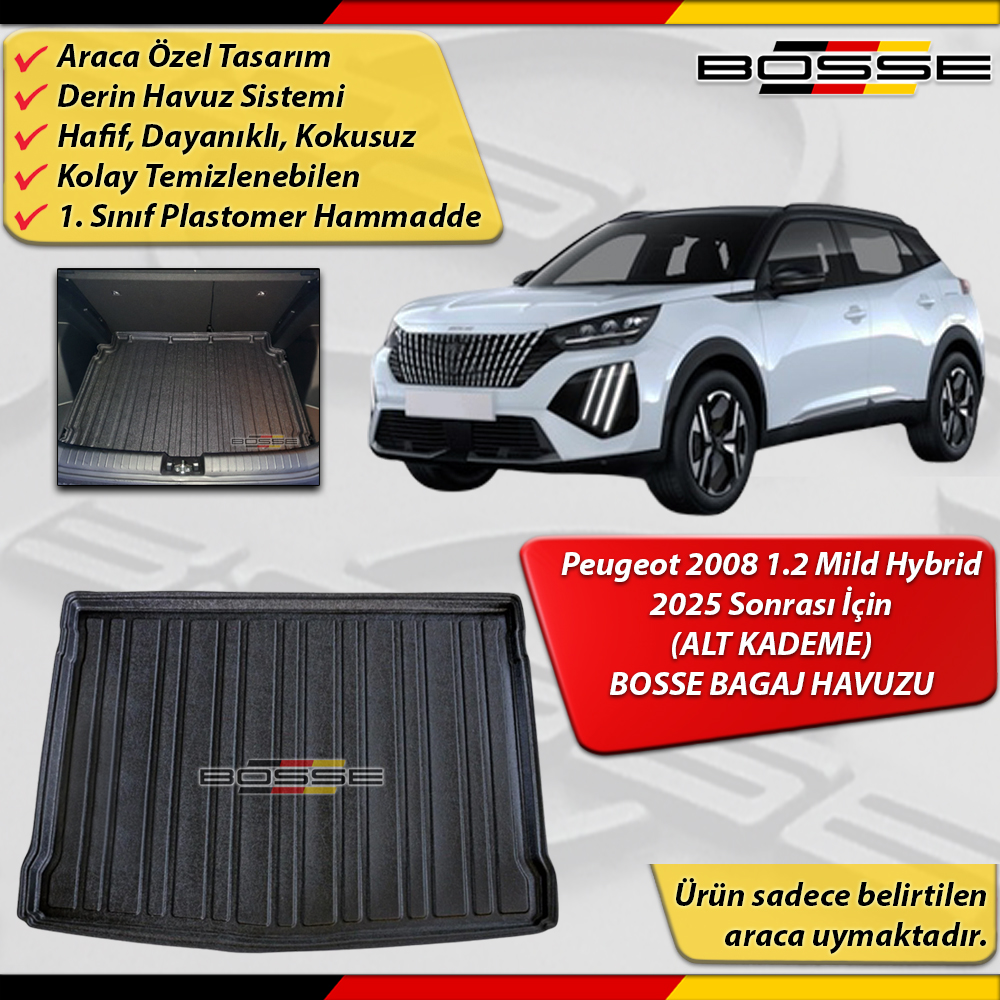 Peugeot 2008 Bagaj Havuzu ALT BAGAJ 1.2 Mild Hybrit 2025 Sonrası