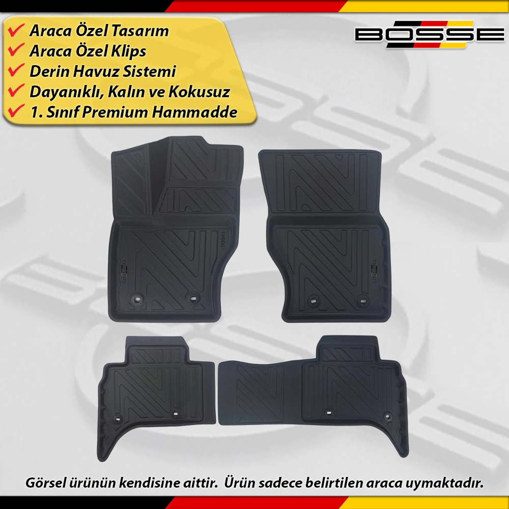Land Rover Range Rover Sport Paspas Araca Özel 2013 2022 Arası Derin Havuzlu BOSSE North Serisi