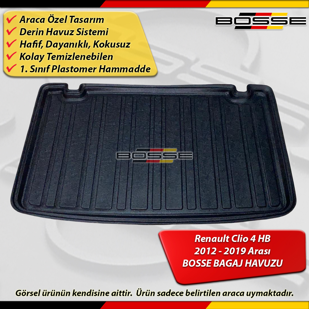 Renault Clio 4 Bagaj Havuzu HB 2012 2019 Arası BOSSE