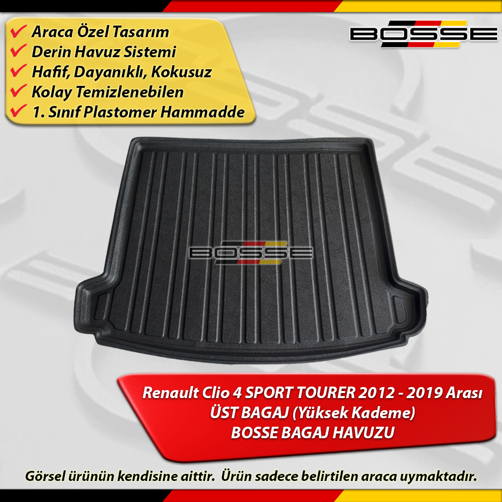 Renault Clio 4 Sport Tourer Bagaj Havuzu Üst Bagaj 2012 2019 Arası BOSSE