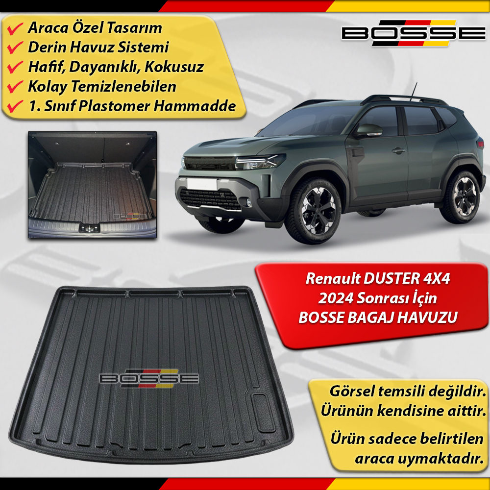 Renault DUSTER Bagaj Havuzu 4X4 2024 Sonrası BOSSE