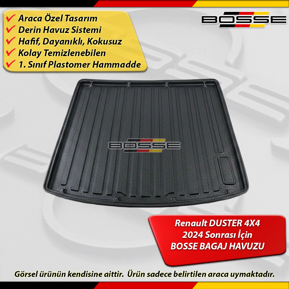 Renault DUSTER Bagaj Havuzu 4X4 2024 Sonrası BOSSE