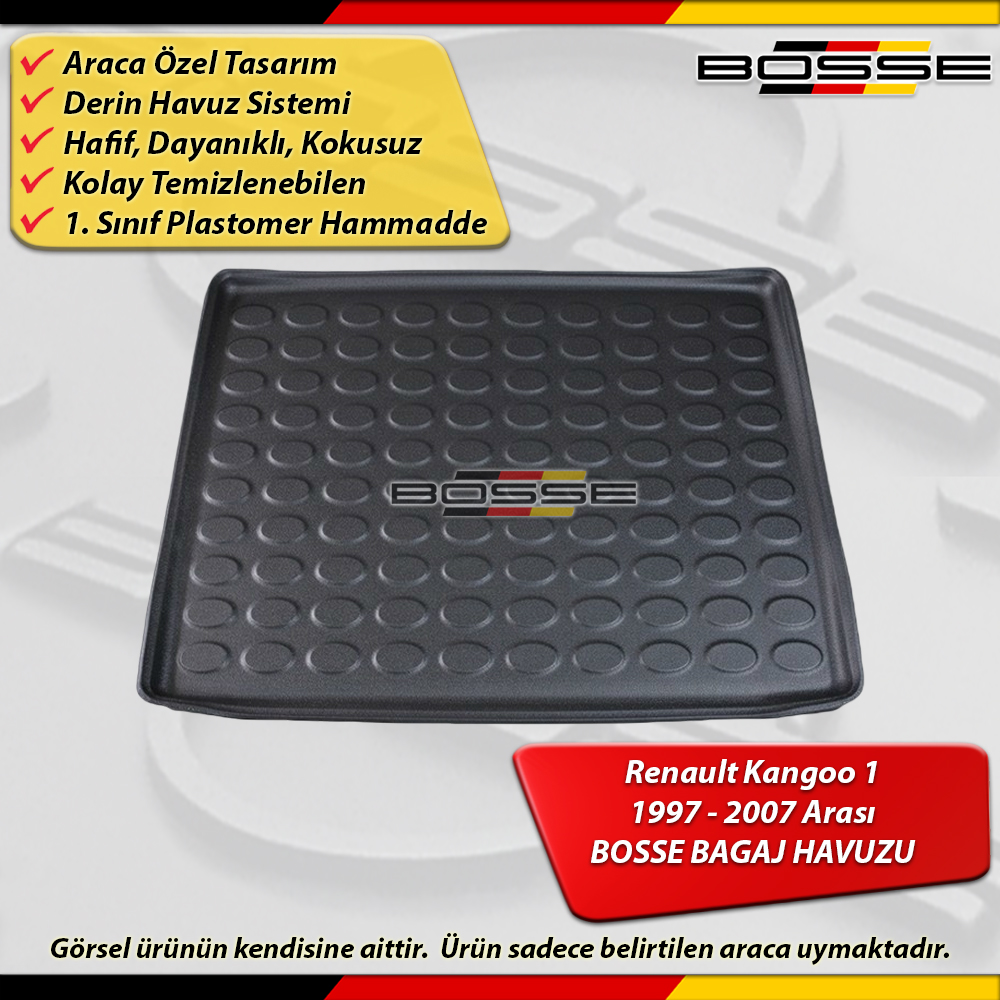 Renault KANGOO Bagaj Havuzu Kangoo 1 İçin 1997 - 2007 Arası BOSSE