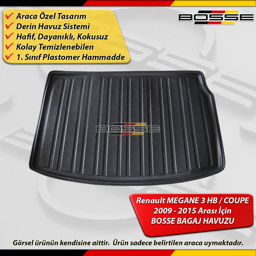 Renault Megane 3 Bagaj Havuzu HB / COUPE 2009 2015 Arası BOSSE