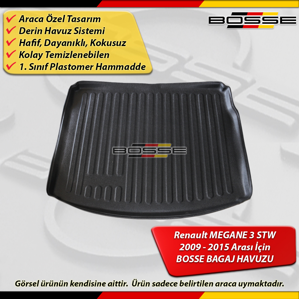 Renault Megane 3 Bagaj Havuzu STW Sport Tourer 2009 2015 BOSSE