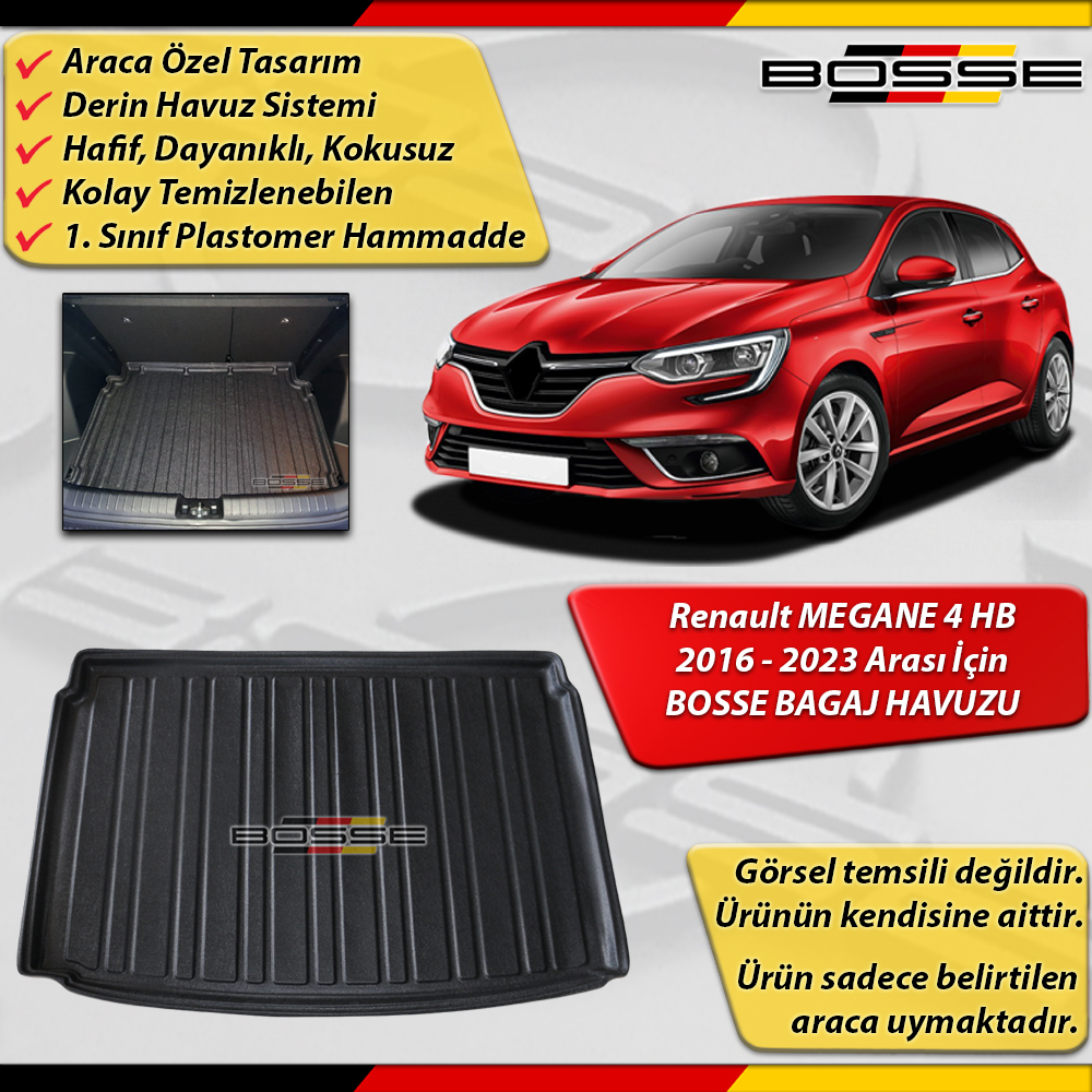 Renault Megane 4 Bagaj Havuzu HB 2016 Sonrası BOSSE