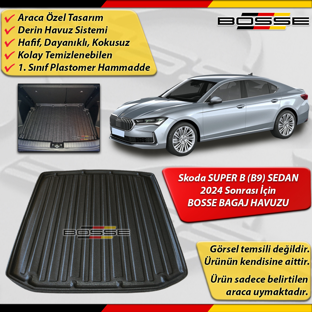 Skoda SuperB Bagaj Havuzu Super B (B9) SEDAN 2024 Sonrası BOSSE