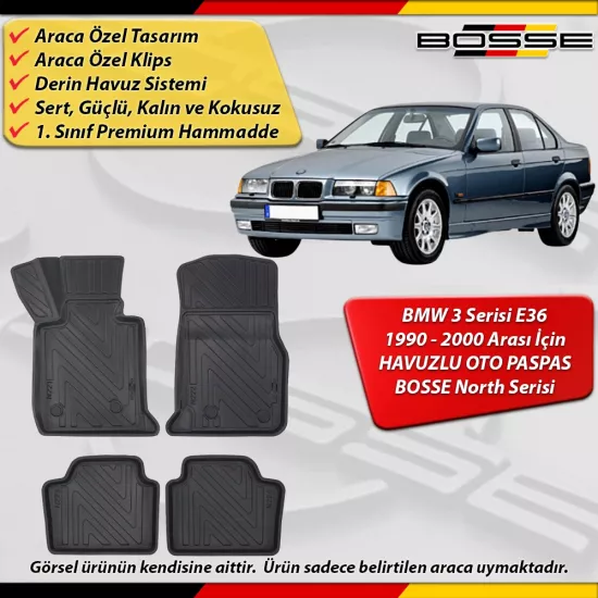 Bmw 3 Serisi E36 Paspas Araca Özel 1990-2000 Derin Havuzlu BOSSE North Serisi