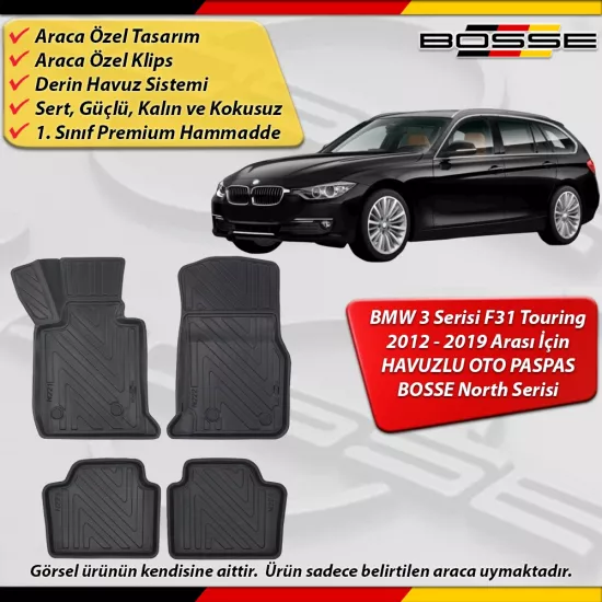 Bmw 3 Serisi F31 Paspas Araca Özel Xdrive Touring 2012-2019 Derin Havuzlu BOSSE North Serisi
