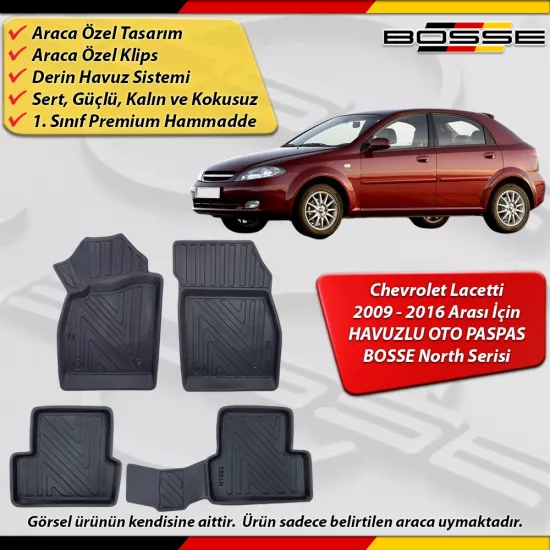 Chevrolet Lacceti Paspas Araca Özel 2009 2016 Arası Derin Havuzlu BOSSE North Serisi