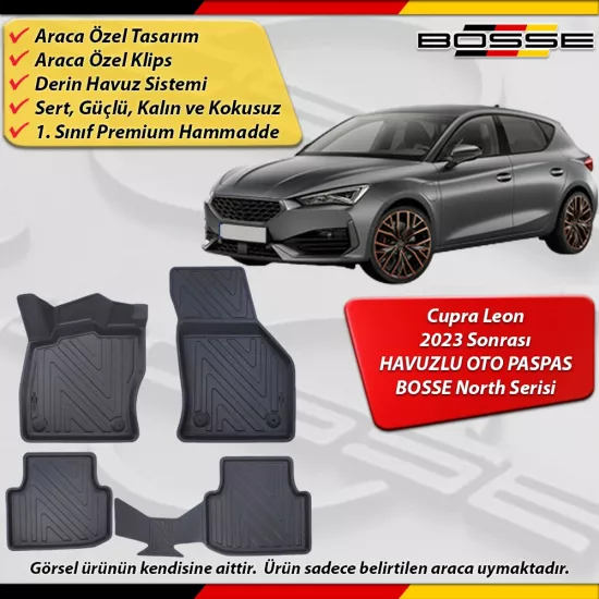Cupra Leon Paspas Araca Özel (Manuel) 2023 Sonrası Derin Havuzlu BOSSE North Serisi