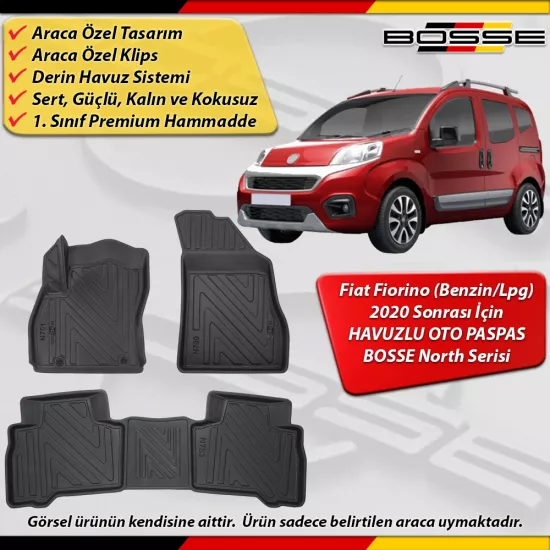 Fiat Fiorino Paspas Araca Özel Benzin / LPG 2020 Ve Sonrası Derin Havuzlu BOSSE North Serisi
