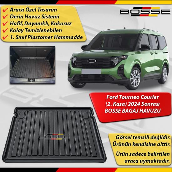 Ford Tourneo Courier Bagaj Havuzu (2.Kasa) 2024 Sonrası BOSSE 3D Bagaj Havuzu