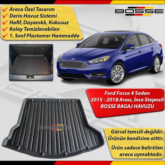 Ford Focus 4 Bagaj Havuzu SEDAN İnce Stepneli Kasa İçin 2015 2018 Arası BOSSE