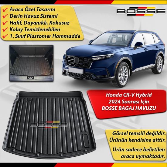 Honda Crv Bagaj Havuzu Cr-v Hybrid 2024 Sonrası BOSSE 3D Bagaj Havuzu